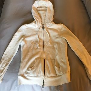 Zip up jacket with faux fur inside.